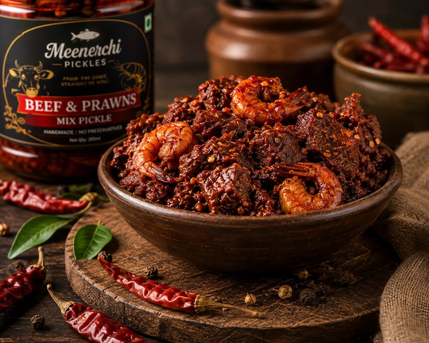 Beef & Prawns Mix Brand Meenerchi - Image 2
